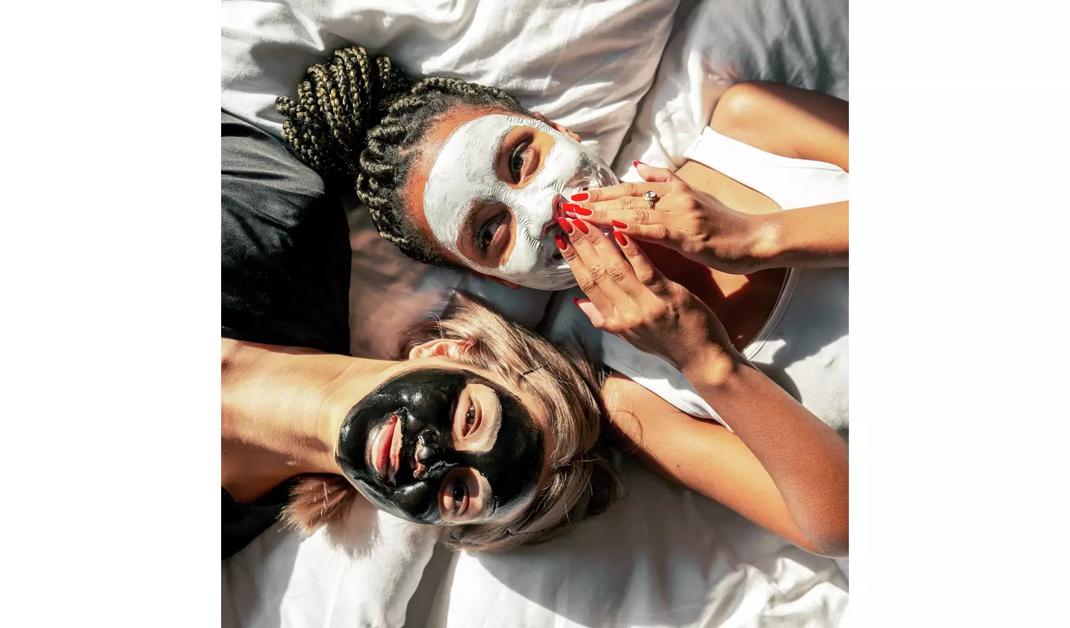 9 x Face Masks Skincare - 7th Heaven Pamper Hamper Skincare Set - 1 x Hair Masks for Dry Damaged Hair and 1 x Body Puff - Gift Set of Peel Off Face Masks & Clay Face Mask Sachets