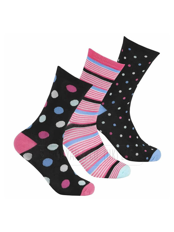 Bamboo Socks For Women bamboo spot design socks size 4/8 uk 6-12 Pairs