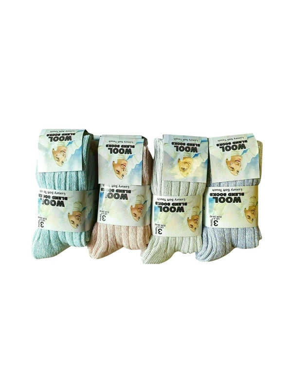 Hiking Socks 12 Pairs Women's Ladies Thick Soft Wool Socks Blend Boot Walking Hiking Ski Warm