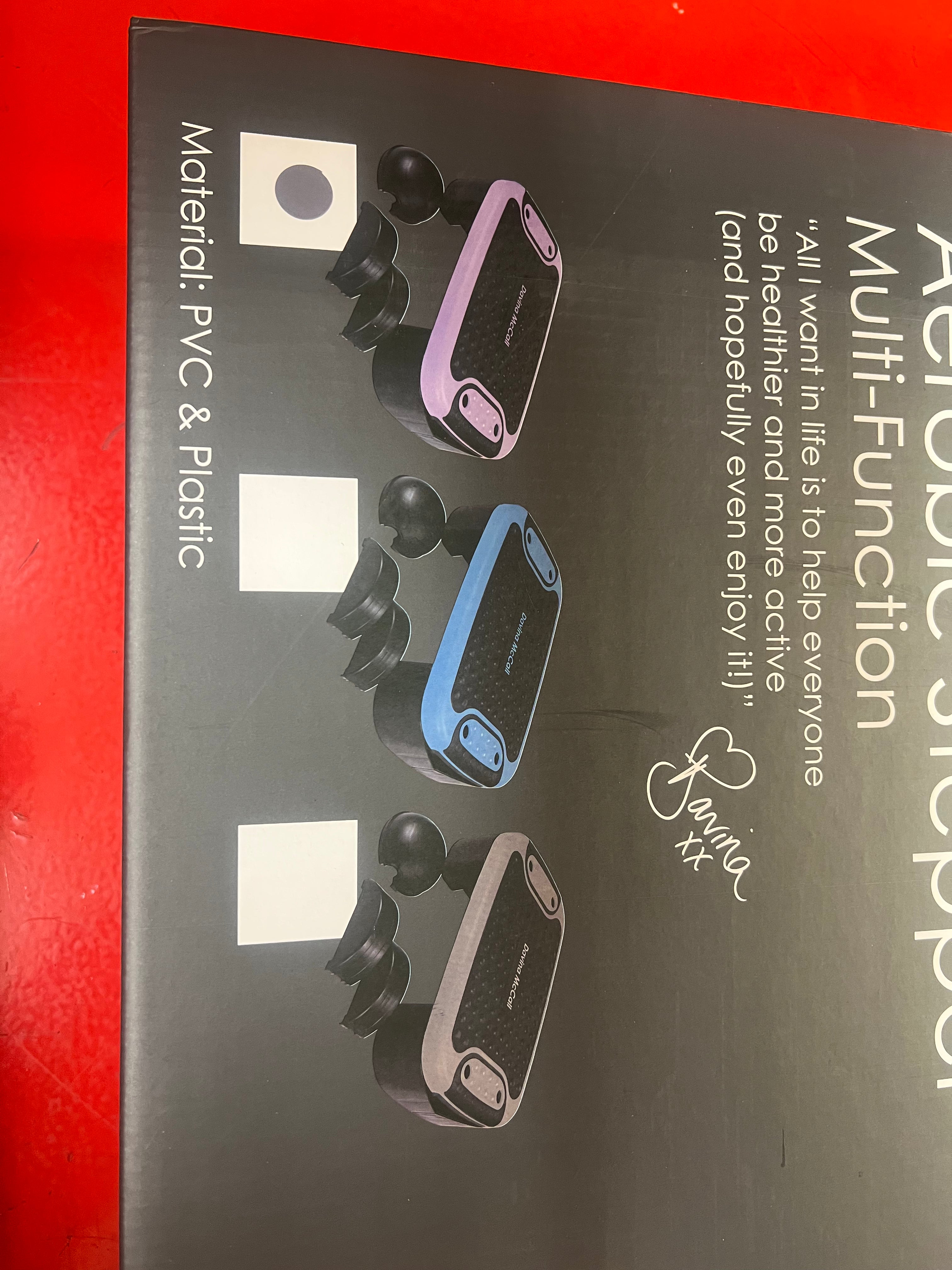 Davina Multi Function Step Board - Balance Wobble Rocker Stretch Aerobic Stepper