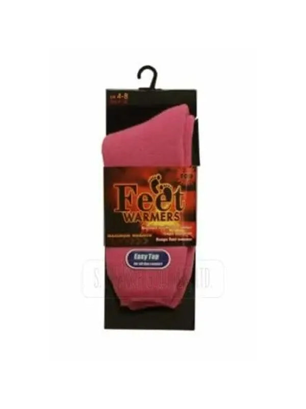LADIES FEET WARMER COLOURED THERMAL SOCKs Size 4-8 Mix Pairs Socks