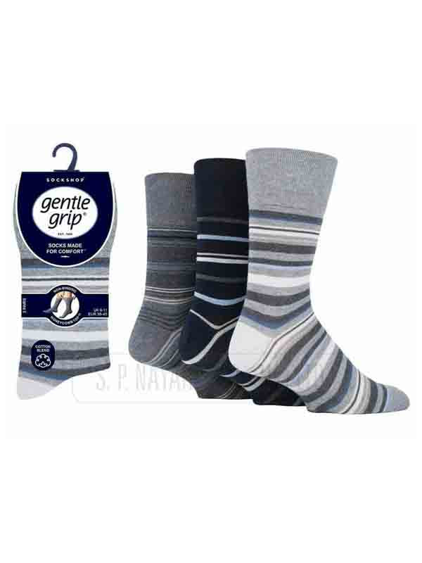 Men's Gentle Grip Honeycomb Top Blend Non Elastic Sock