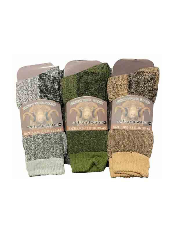 Men's Merino Wool Socks Outdoor Walking Work Boot thermal Socks soft wear