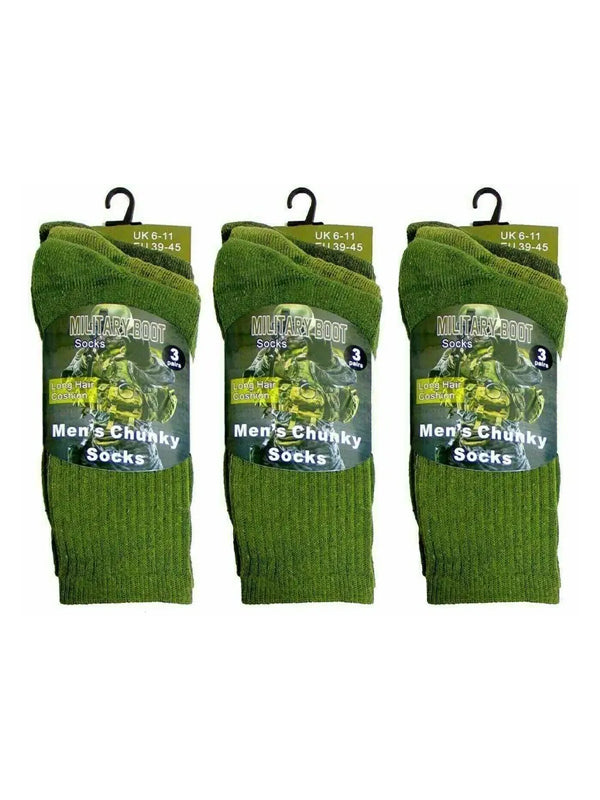 Mens Army Military Patrol Combat Boot Chunky Hiking Socks Thermal Socks