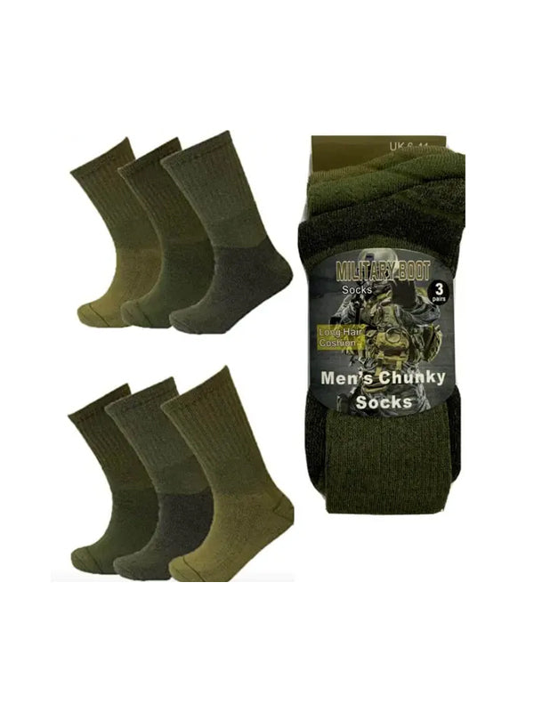 Military Socks Pairs Mens Army Military Combat Boots Hiking Thermal Warm Thick Socks