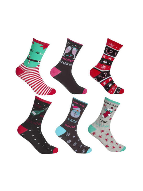 LADIES XMAS DESIGN SOCKS GIFT CHRITMAS SOCKS