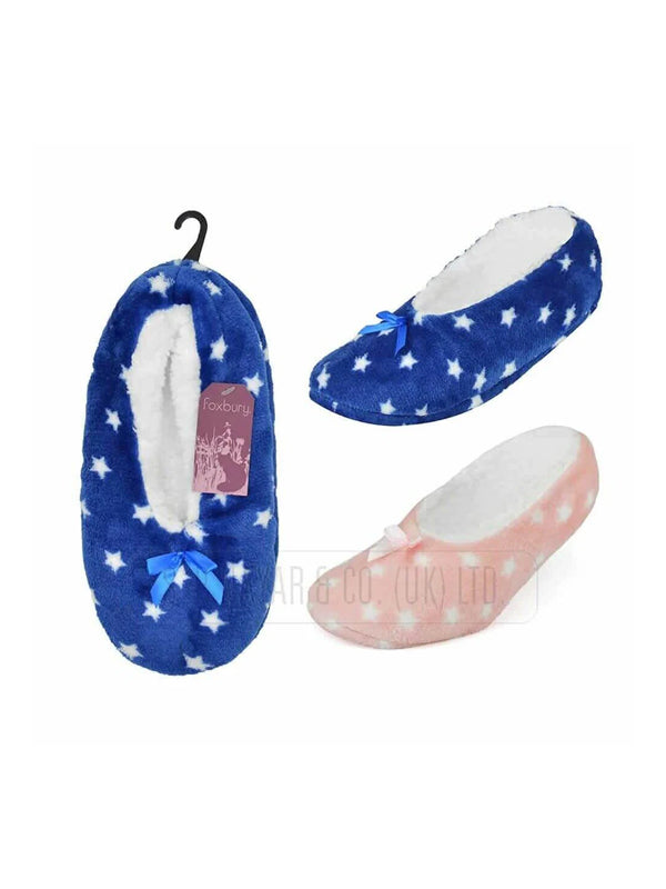 New  Ladies Girls Sherpa Heart Design Slipper Socks soft warm Gripper bed socks