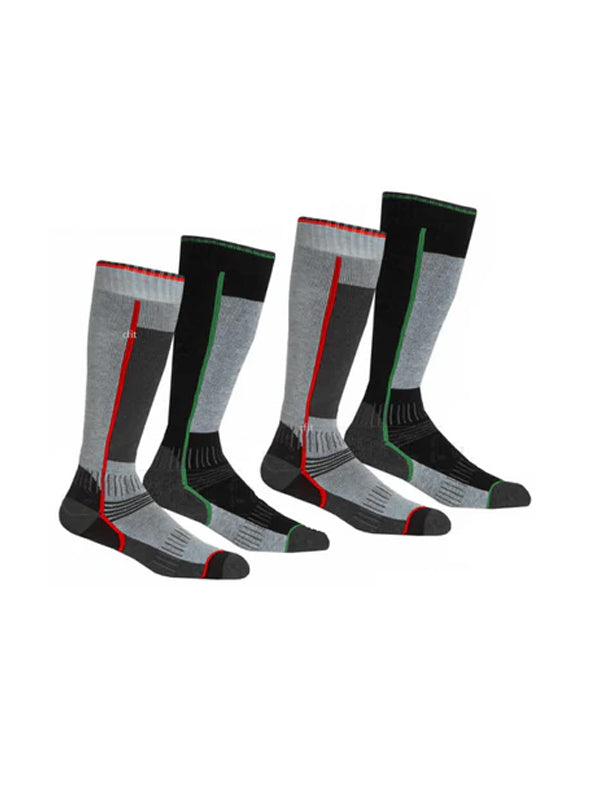 2 PAIRS PACK MENS WOMENS SKI LONG LEG SKI SOCKS SPORTS SOCKS