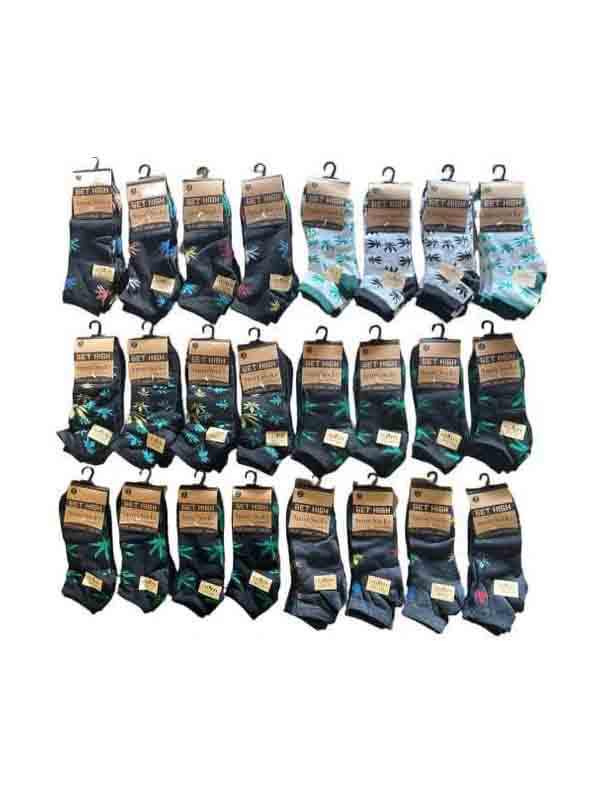 ganja uk 24 Pairs Men's Trainer Socks