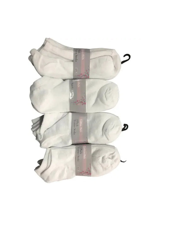 New Ladies Trainer Socks Women's Funky Designs 3 Pairs  Girls Liner Sports 4-7