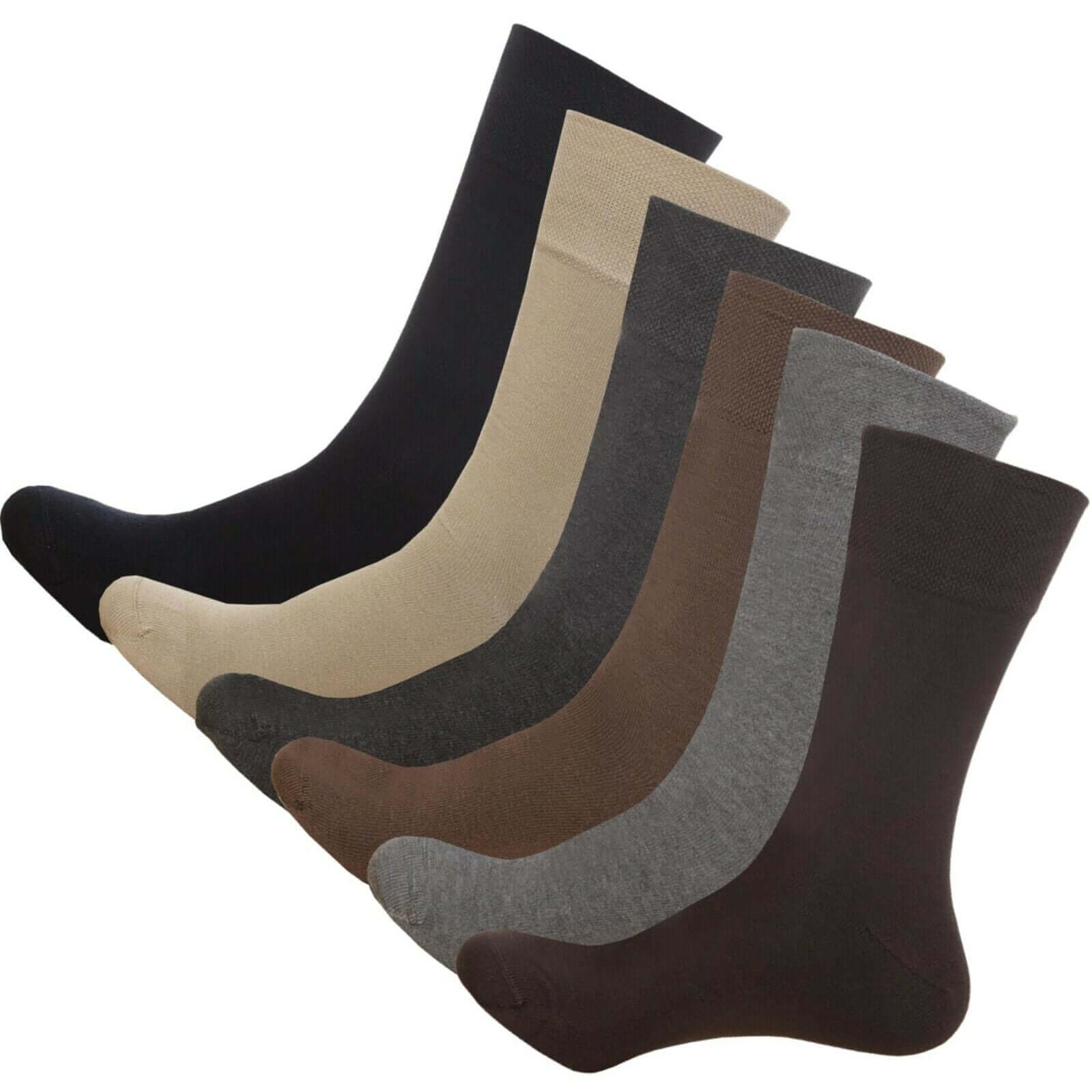Mens Dress Socks 6 Pairs Mens Socks - Comfyfit ltd