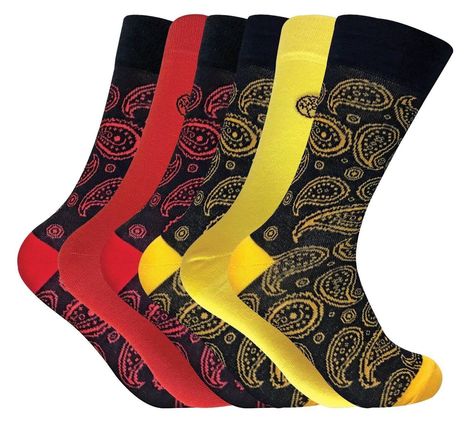 Bamboo Socks For Men 12 Pairs  Alexander Green LuxuryStripes Pattern Size UK 7-11 - Comfyfit ltd
