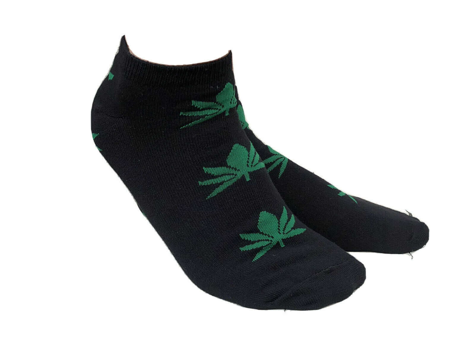 12 Pairs Mens Trainer Liner Ankle Ganja Socks Cotton Rich Low Cut Sports Socks
