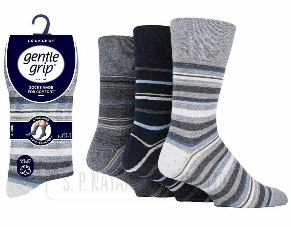 12 Pairs Men's Gentle Grip Honeycomb Top Blend Non Elastic Socks Size 
 
DESCRIPTION
There are no chemicals in bamboo fibres
They are super soft and comfortable
They are anti-bacterial
They eliminate moisture and odour
They are t
