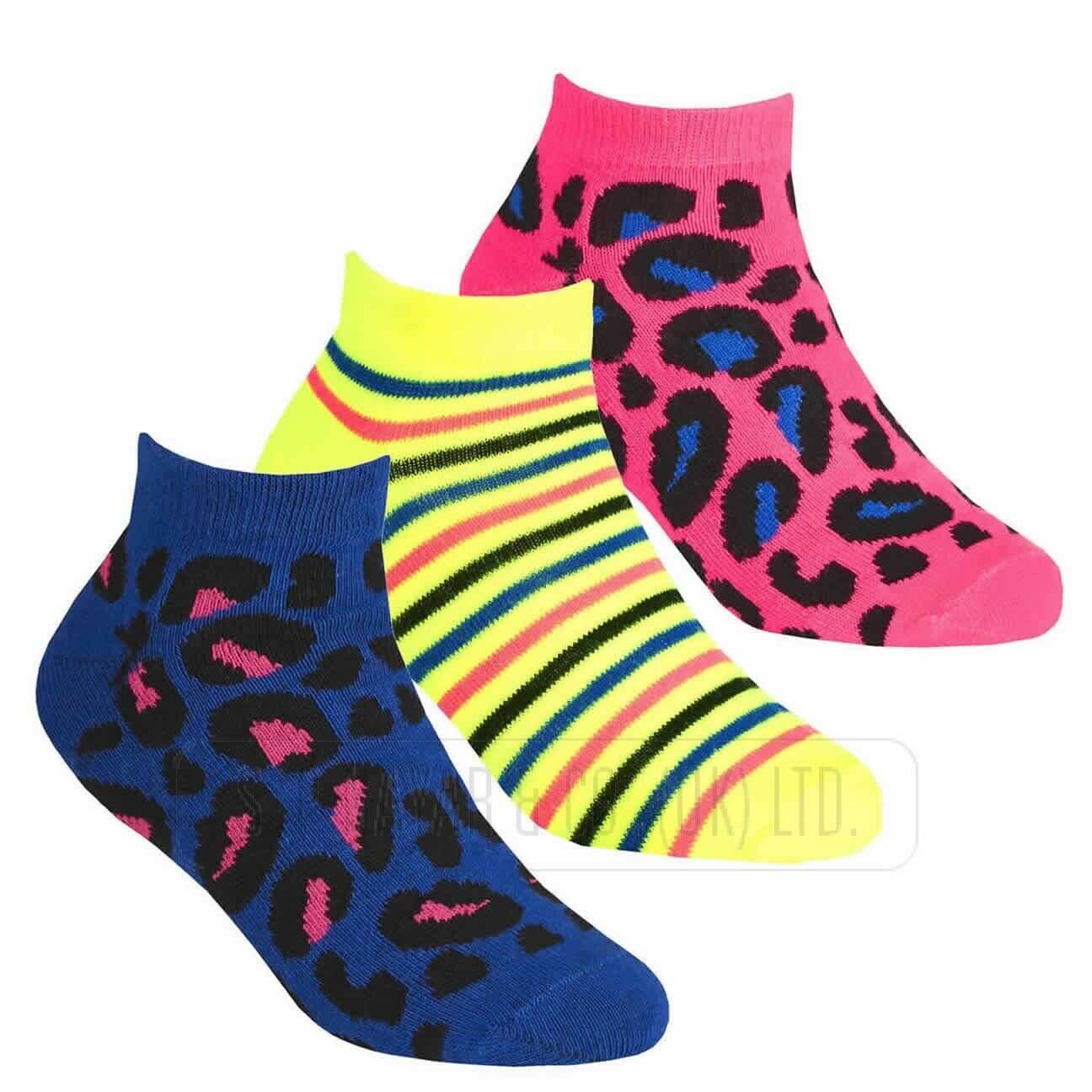 NEW GIRLS FANCY ANIMAL DESIGN TRAINER LINER SOCKS WINTER WARM SOCKS