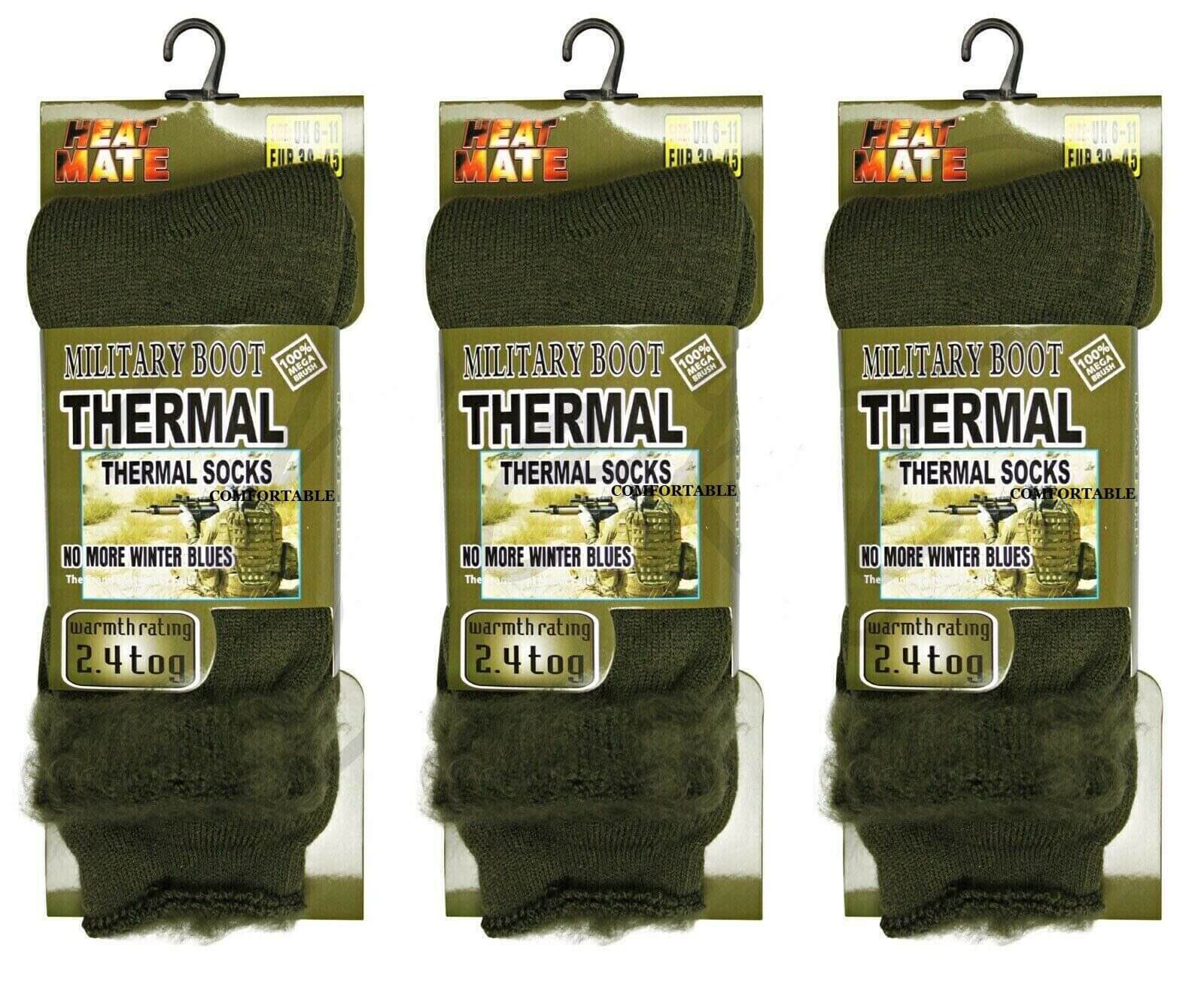 Mens Military Socks Long Thick Thermal Hiking Walking Army Combat Boots Warm lot