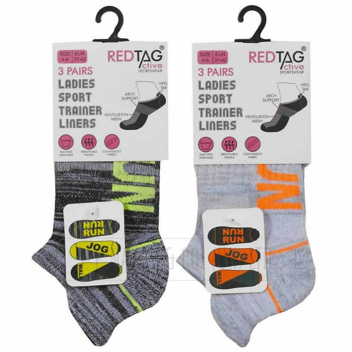 NEW LADIES 6 PAIR WOVEN MESH RUN WALK DESIGN TRAINER WINTER WARM SOCKS