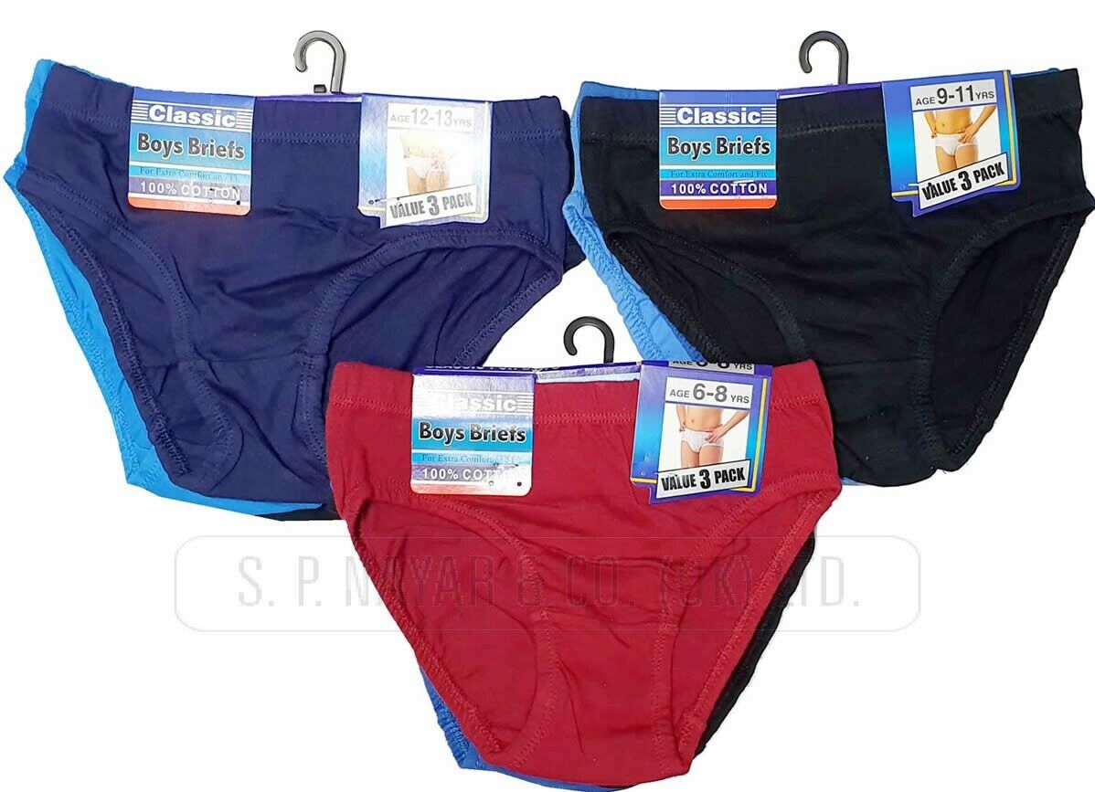 MENS HIPSTER UNDERWEAR 6 PAIR BOYS COTTON 100% COLOURED HIPSTER BRIEFS - Comfyfit ltd