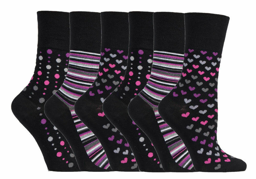 Bombas Socks Ladies Breathable Gentle Grip Loose Soft Non binding Top Bamboo Socks Honeycomb - Comfyfit ltd