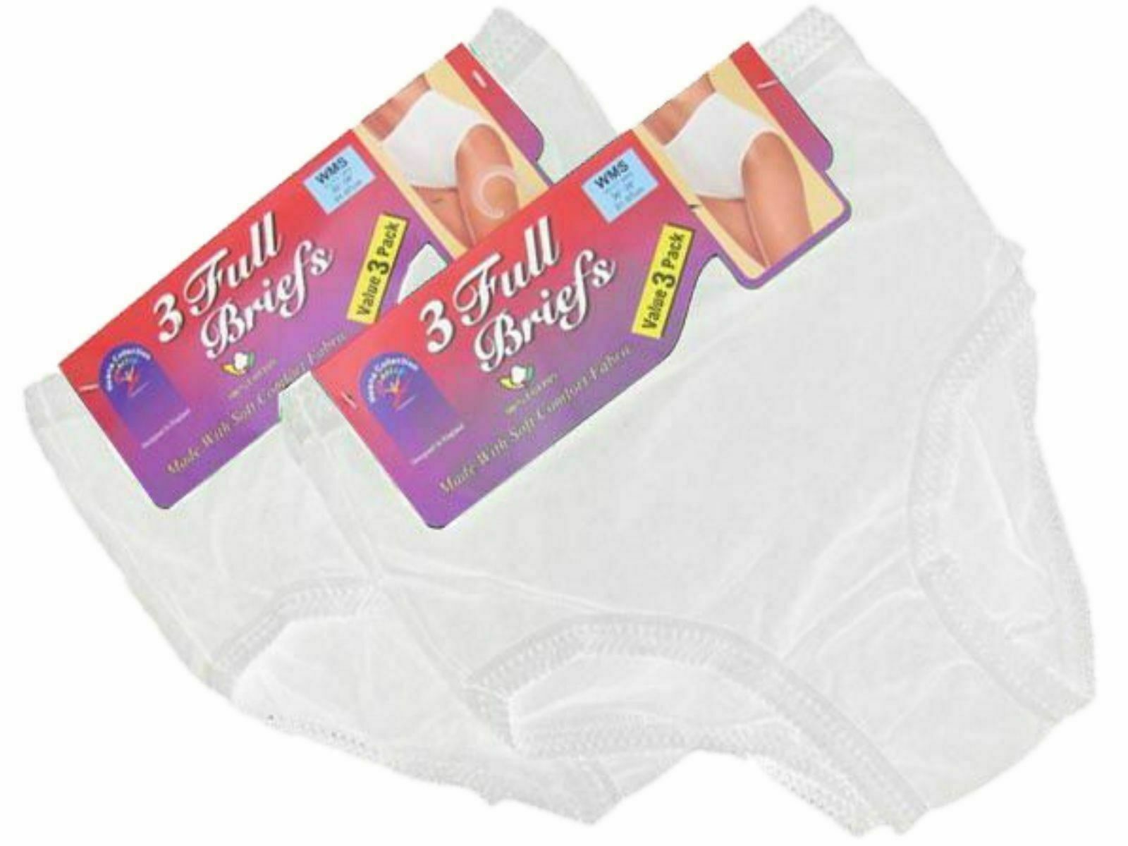 Ladies Briefs Maxi Women Cotton Full Comfort Fit Underwear 12 Pack Available - Comfyfit ltd