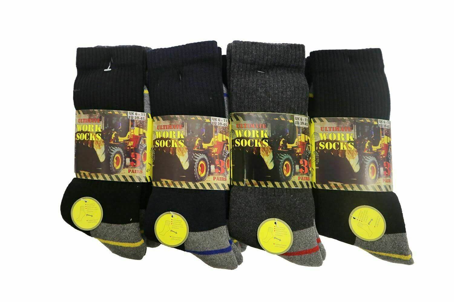 Men Work Socks  Heavy Thermal Chunky construction ideal for steel toe boots Sock