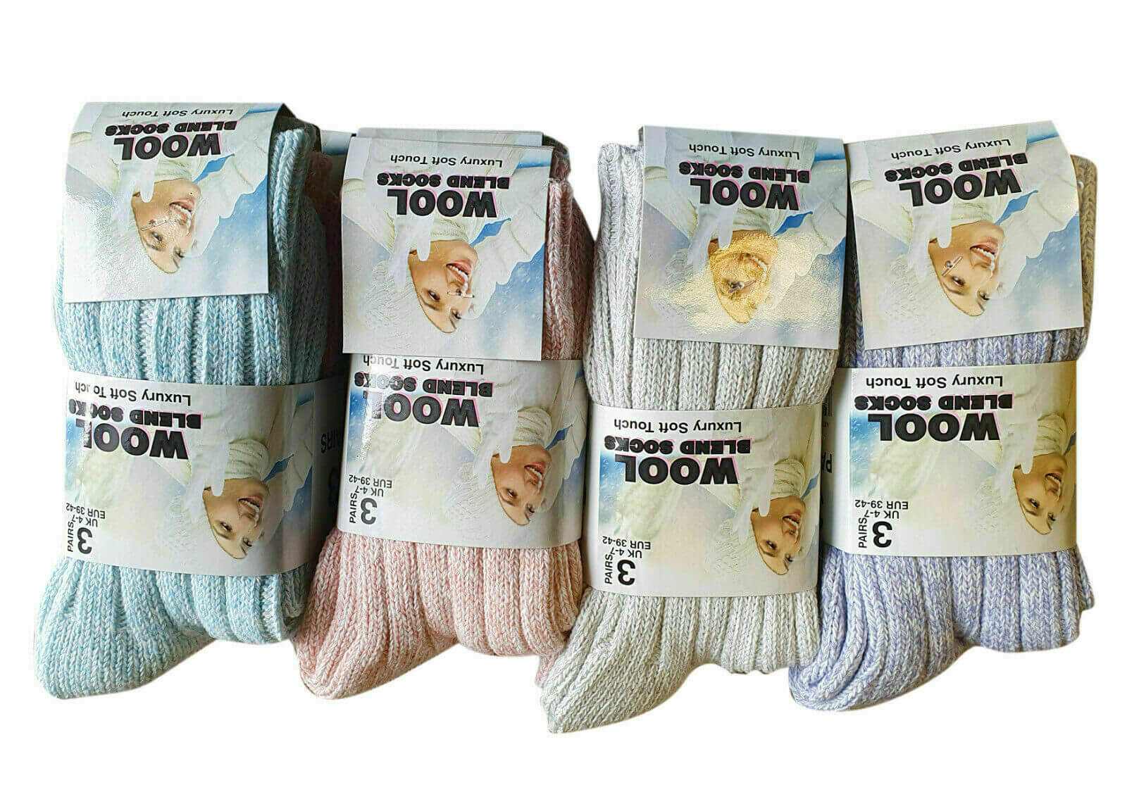 Ladies Winter Socks blend Thick Wool Thermal Boot Socks Walking Hiking Ski Socks 12 Pairs