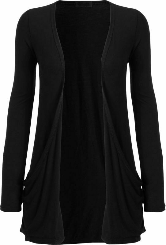 Going Out Tops New Womens Long  Cardigans  Top With Open Pockets Size.