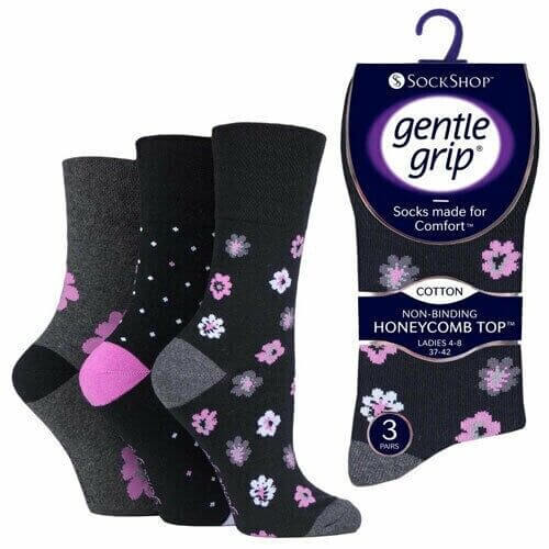 Ladies comb Top Soft N Elastic Socks UK 4-8
