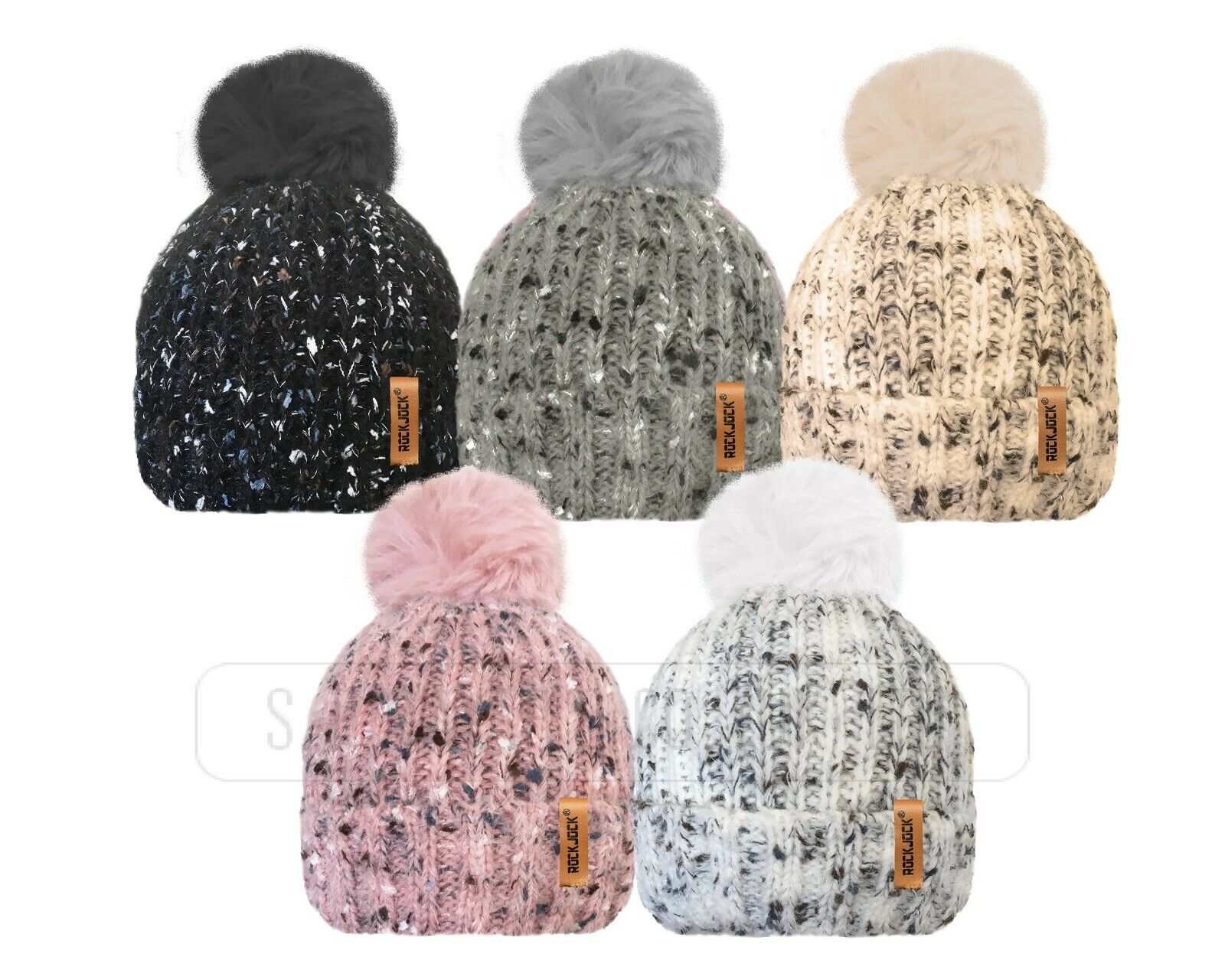 Hats For Women FINE RIB CHENNILE INSULATION HAT WITH SOFT FUR DETACH - Comfyfit ltd