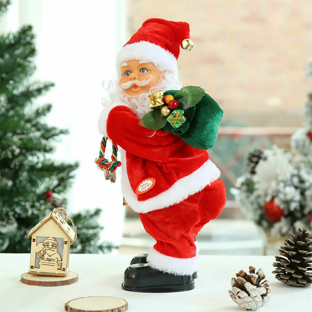 Christmas Gifts Electric Shaking Dancing Music Santa Claus Doll Home Decorations