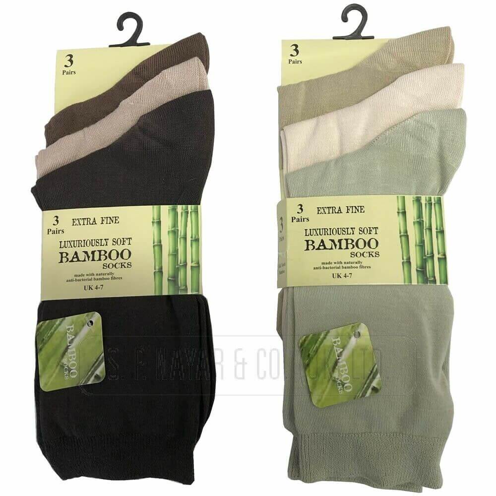 Bamboo Socks For Women 6 Pairs  Loose Top Socks, Super Soft Anti Bacterial Socks - Comfyfit ltd