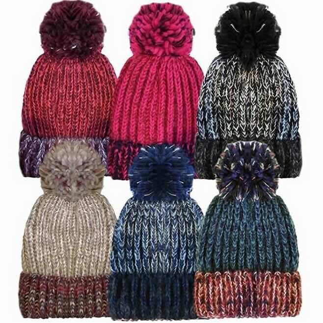 Hats For Women FINE RIB CHENNILE INSULATION HAT WITH SOFT FUR DETACH - Comfyfit ltd