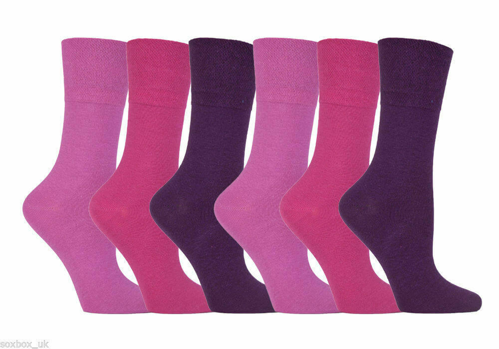 Ladies 12 Pairs  Socks Smooth Toe Seams Honey Comb
