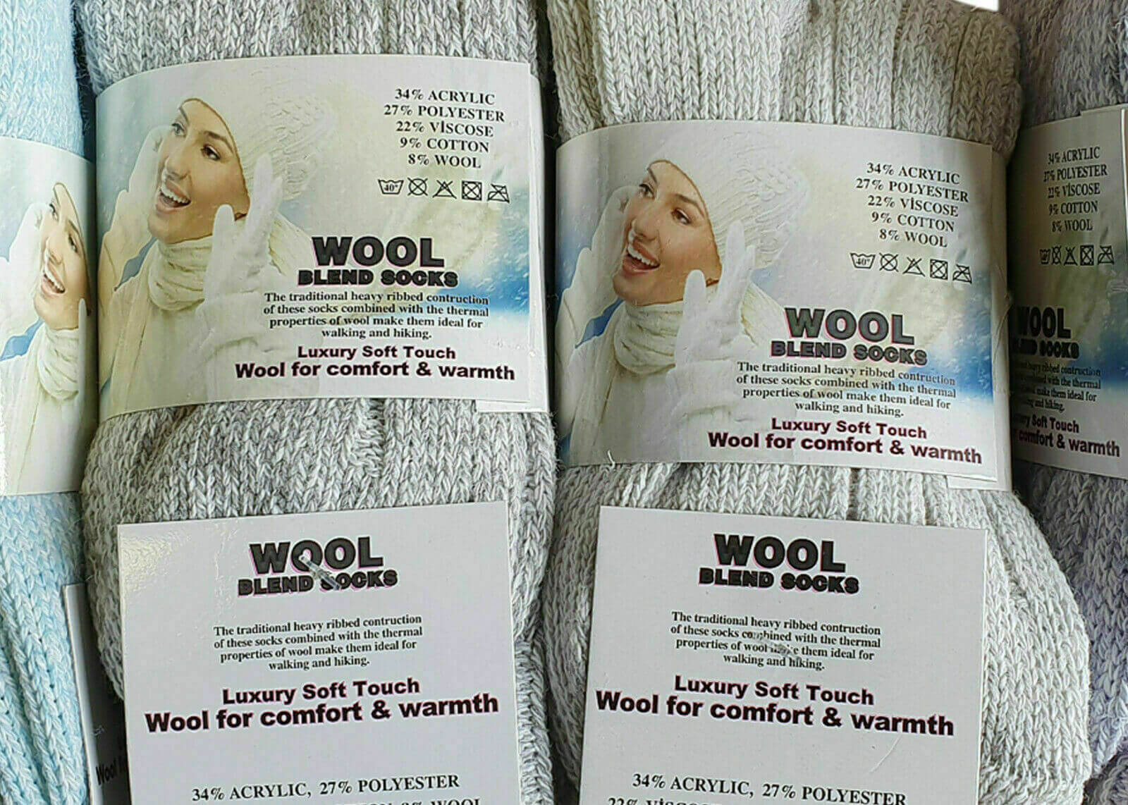 Ladies Winter Socks blend Thick Wool Thermal Boot Socks Walking Hiking Ski Socks 12 Pairs