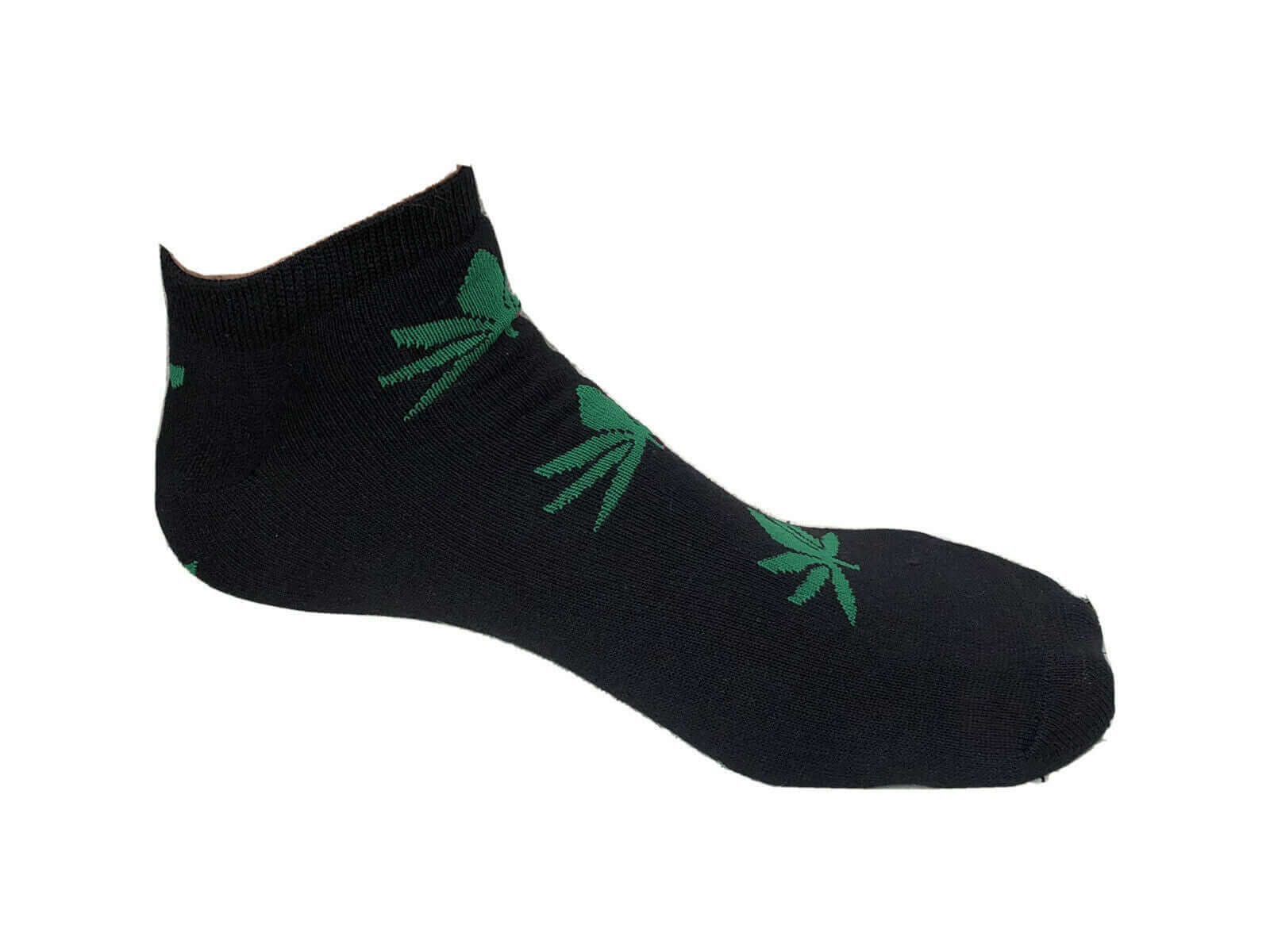 12 Pairs Mens Trainer Liner Ankle Ganja Socks Cotton Rich Low Cut Sports Socks