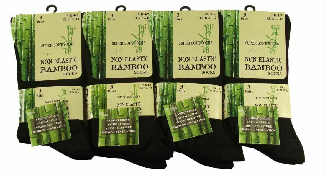 Bamboo Socks For Women 6 Pairs  Loose Top Socks, Super Soft Anti Bacterial Socks - Comfyfit ltd