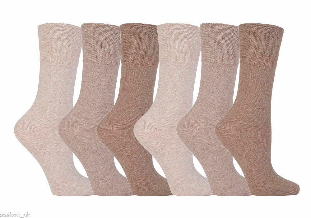 Ladies 12 Pairs  Socks Smooth Toe Seams Honey Comb