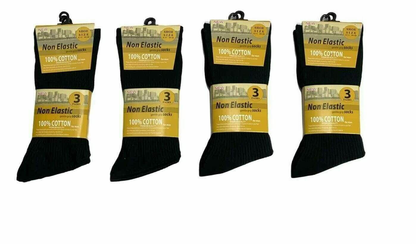 Men socks 100% cotton 12 Pairs