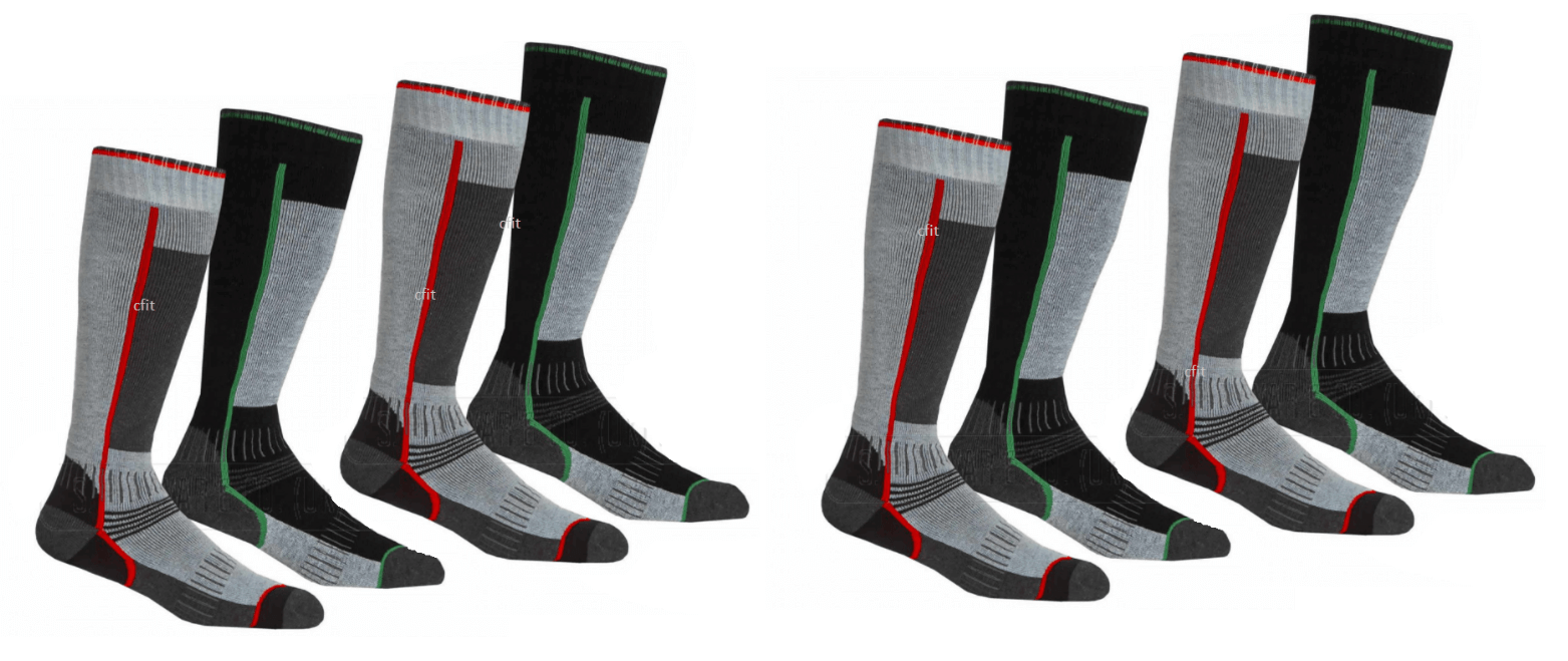 2 PAIRS PACK MENS WOMENS SKI LONG LEG SKI SOCKS SPORTS SOCKS