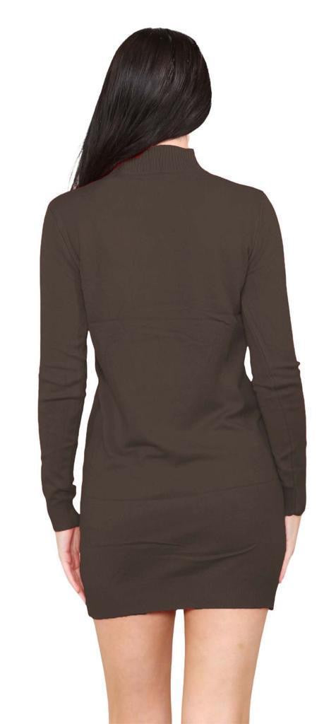 Women's knitted Turtle neck Bodycon