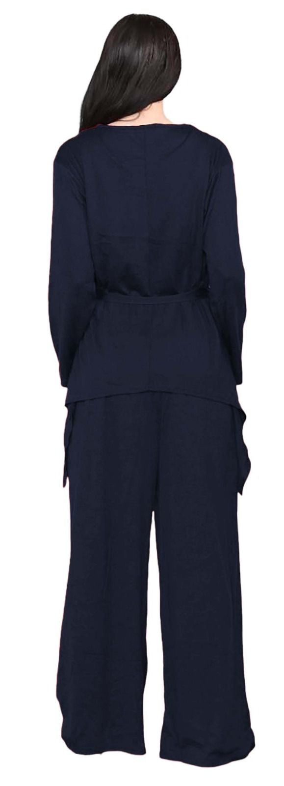 Womens 2 PC knitted Waterfall Hanky Suit Set