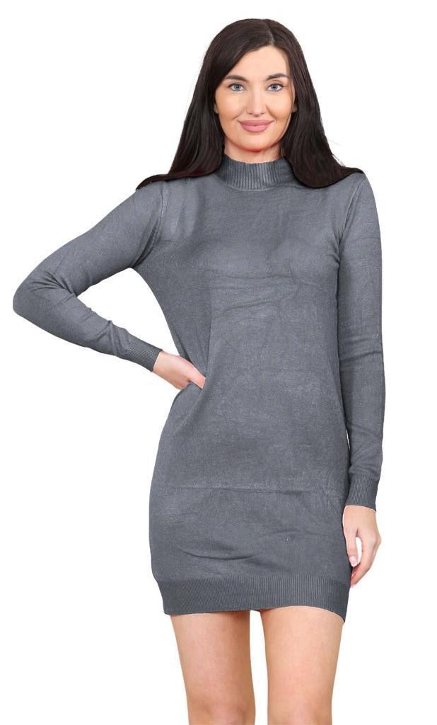 Women's knitted Turtle neck Bodycon