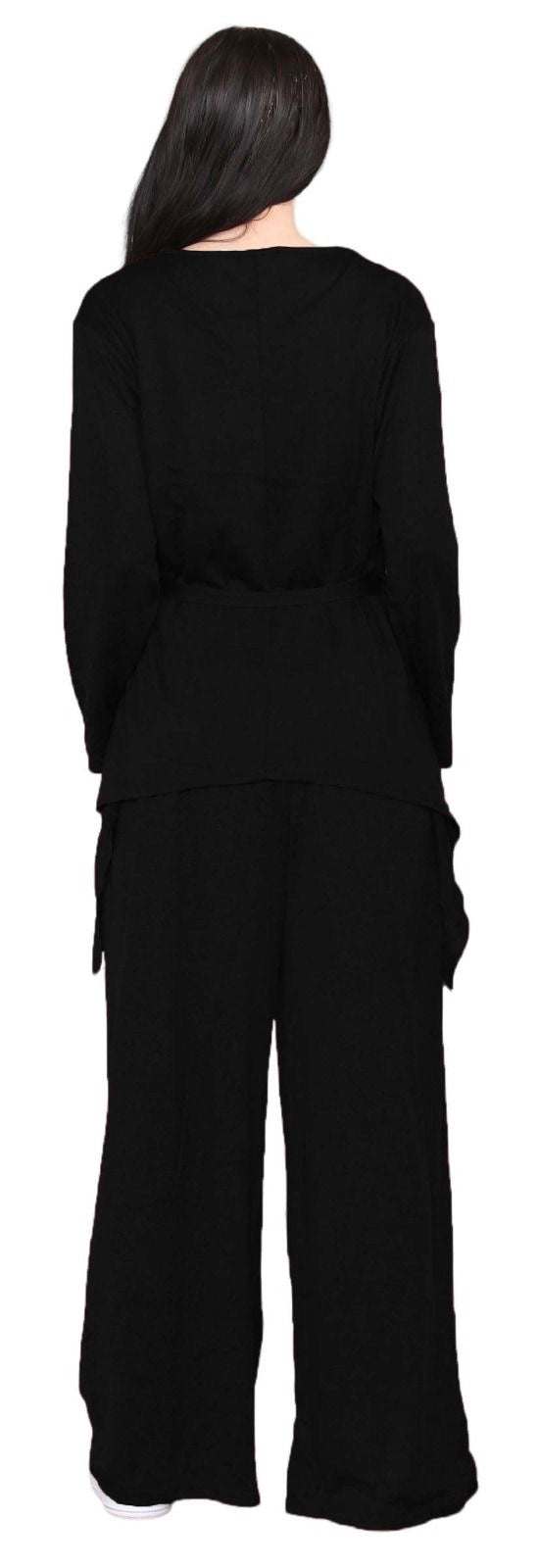 Womens 2 PC knitted Waterfall Hanky Suit Set