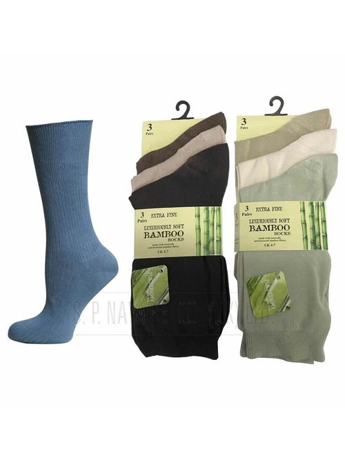 Bamboo Socks For Women 12 Pairs Loose Top Socks, Super Soft Anti Bacterial Socks