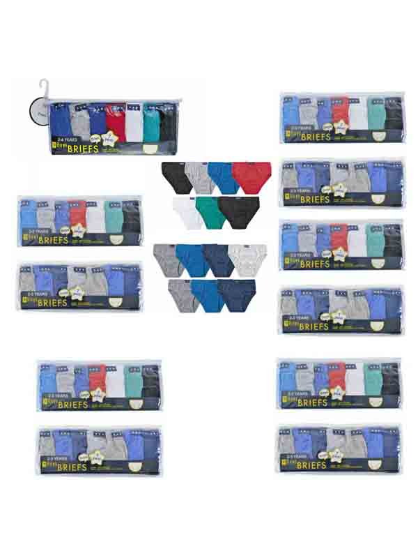 Cotton Hipster Panties Boys 100% Cotton Hipsters Slips Briefs Children's Underwear Underpants 12 Pack