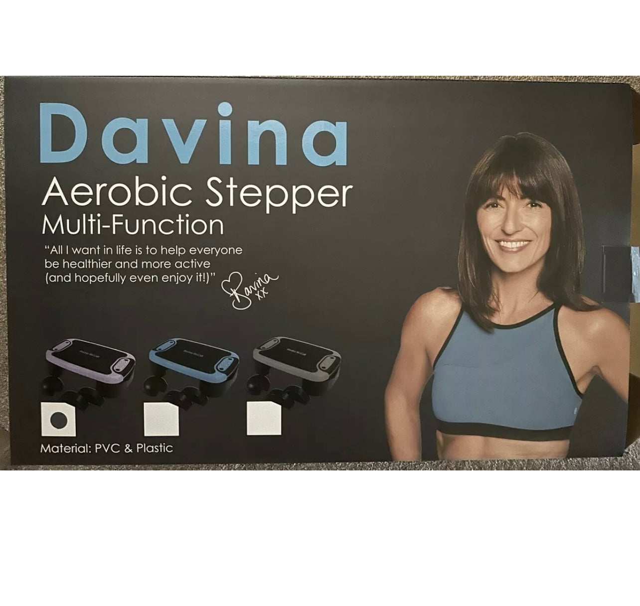 Davina Multi Function Step Board - Balance Wobble Rocker Stretch Aerobic Stepper