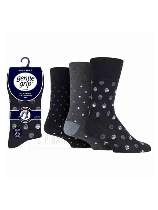 MEN'S GENTLE GRIP NON ELASTIC SOCKS DIABETIC