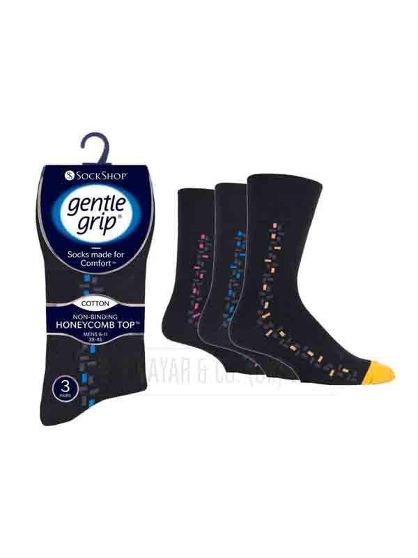 MEN'S GENTLE GRIP NON ELASTIC SOCKS DIABETIC SIZE 6-11 UK WINTER WARM SOCKS