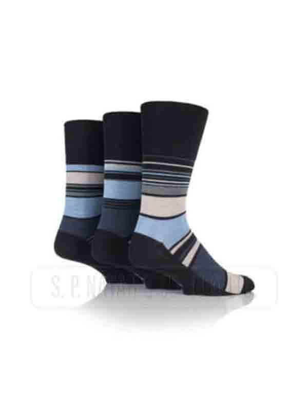 MEN'S GENTLE GRIP WOOL BLEND NON ELASTIC SOCKS 12 PAIR PACK