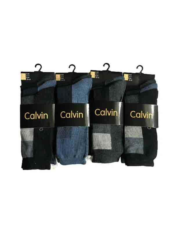 Men's MIX Coloured Design Calvin Fashion Socks 